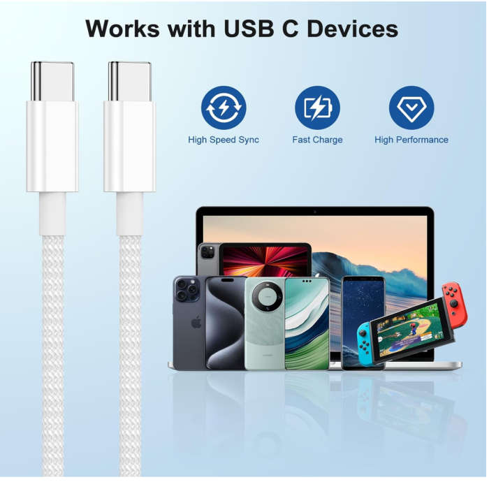35W Charger for iPhone 15/16 Series & Samsung Type C to C