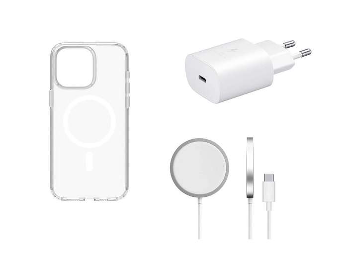 Magnetic Case & Wireless Charger Combo for iPhone 16