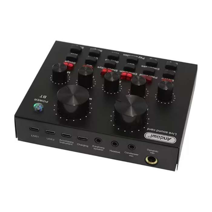 Andowl Sound Card Q-MIC1-Professional Mobile & PC Audio Mixer