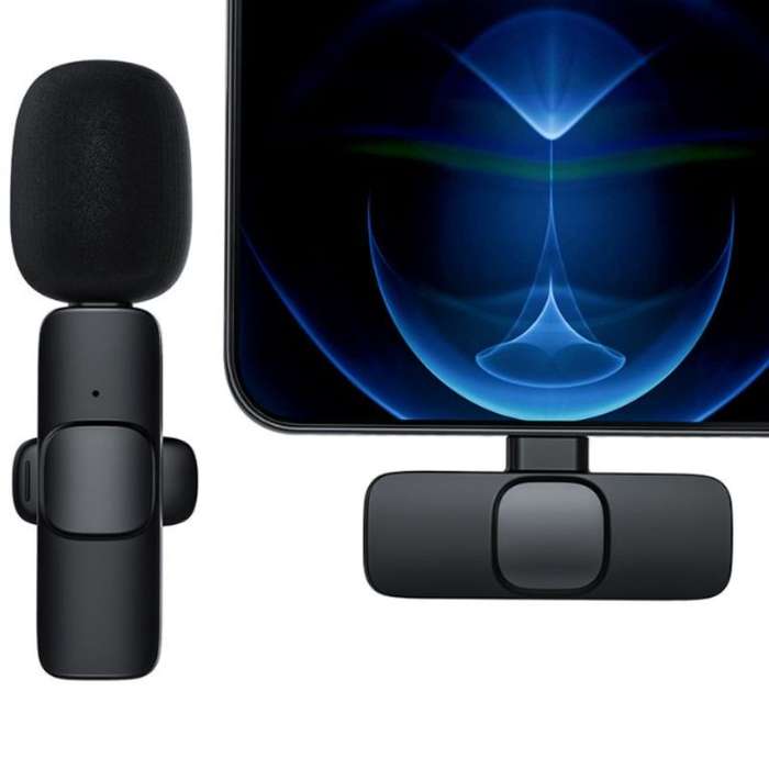 K8 Wireless Microphone  Type-C Plug & Play | Live Vlogging