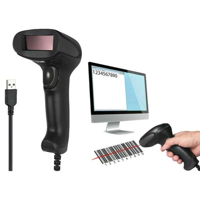 Andowl Q-A202 Laser Barcode Scanner  High-Speed Scanner