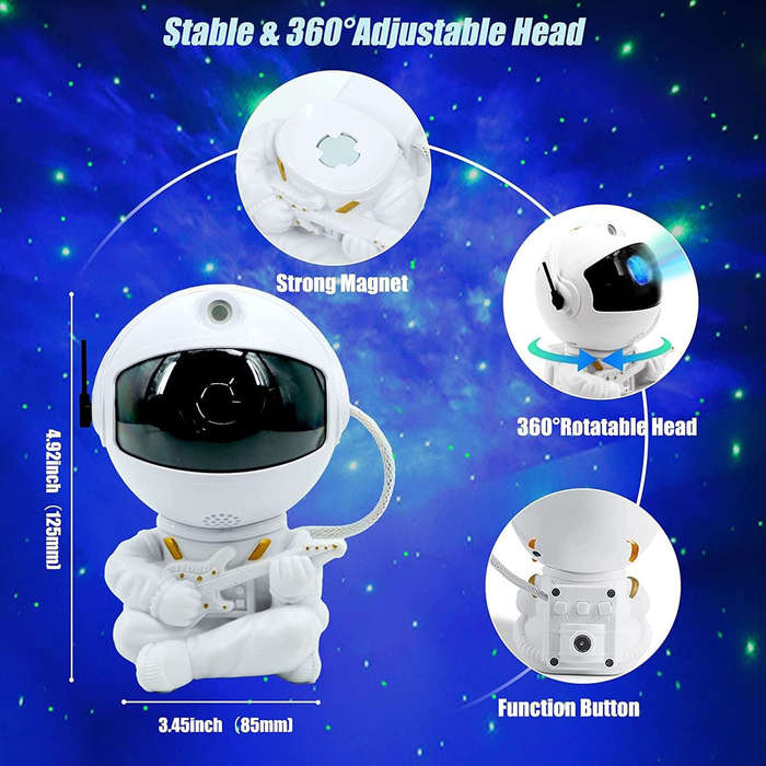 Galaxy Projector Light Astronaut  Mini Star Night Light