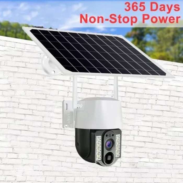 Solar-Powered WiFi Surveillance Camera  Outdoor Camera