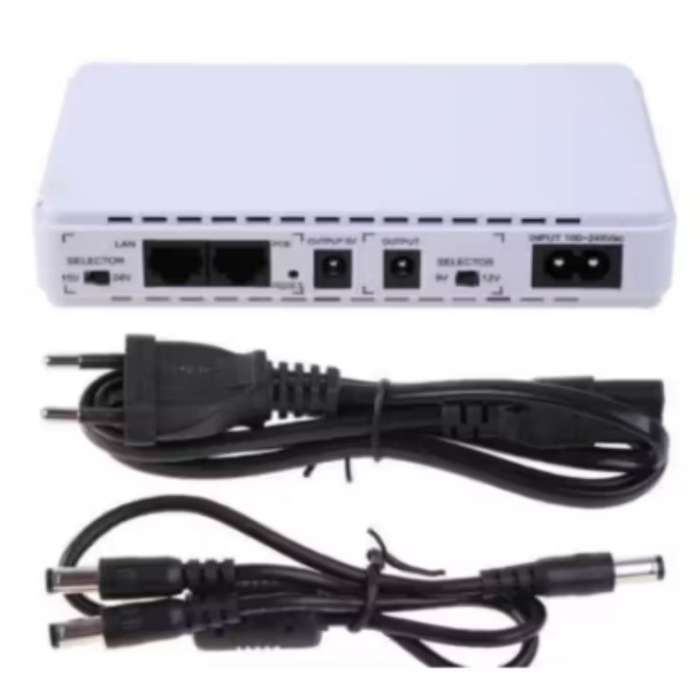 Andowl 12000mAh Mini DC UPS White Q-UP1000  Backup Power