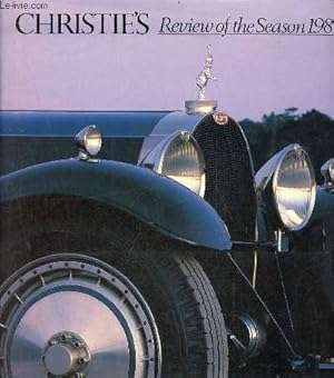 Christie's Review of the Season, 1988