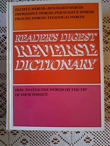 Reverse Dictionary (Readers Digest)