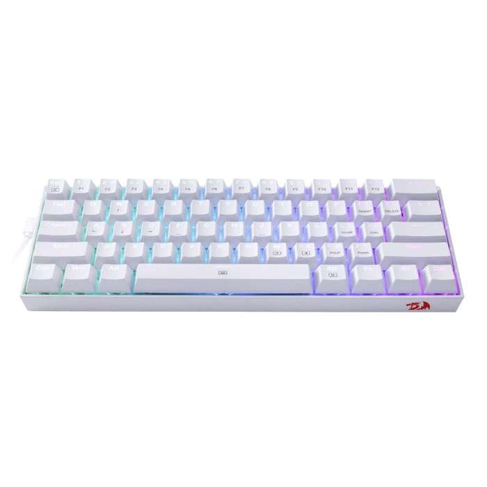 Redragon K630 DRAGONBORN Wired Mechanical Keyboard RGB 67Key Design - White