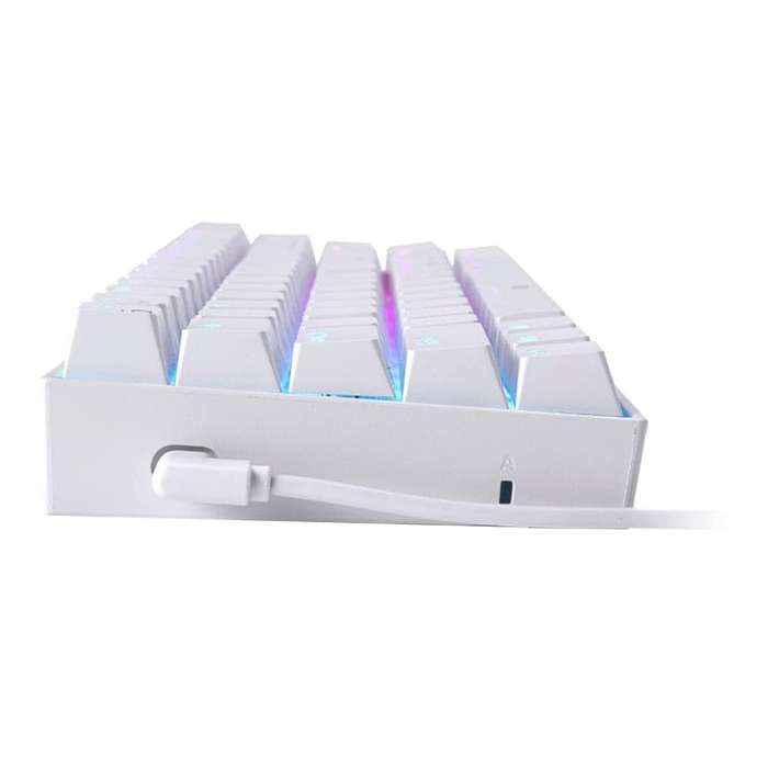 Redragon K630 DRAGONBORN Wired Mechanical Keyboard RGB 67Key Design - White