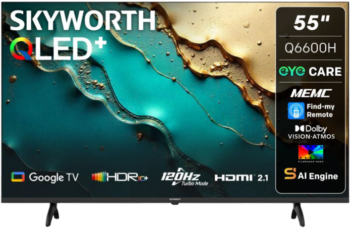Skyworth 55-Inch QLED Google LED TV