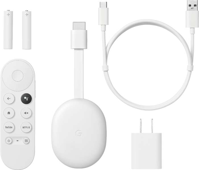Chromecast with Google TV - 4K Streaming device with latest Google Assistant Voice Remote