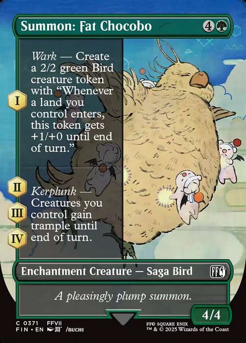 Summon: Fat Chocobo Borderless Alternate Arts
