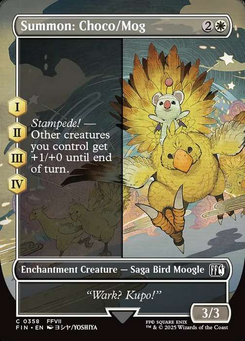 Summon: Choco/Mog Borderless Alternate Arts