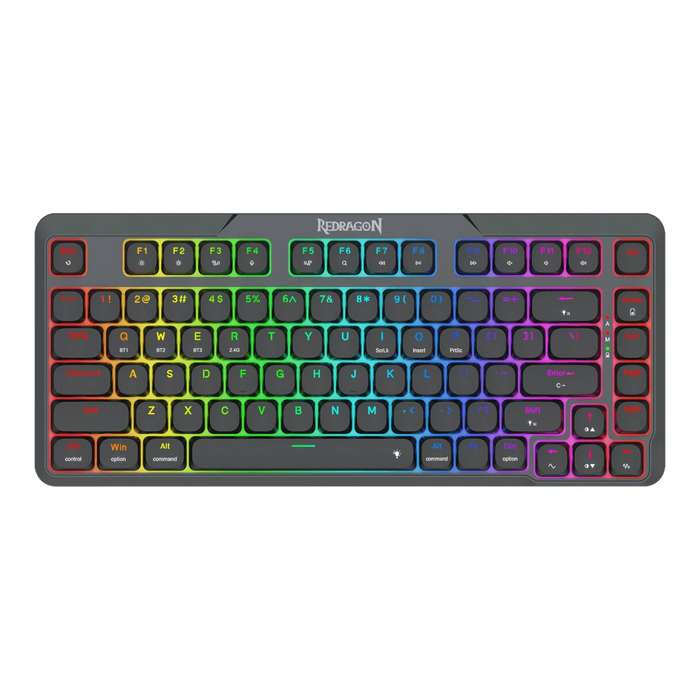 Redragon AETHER K706 PRO Wireless Mechanical Keyboard (75% Layout, Tri-Mode, Gasket Mount, Low-Pr...