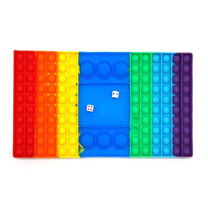 Pop It Fidget Board Game - Interactive Jumbo Pop It Dice Game