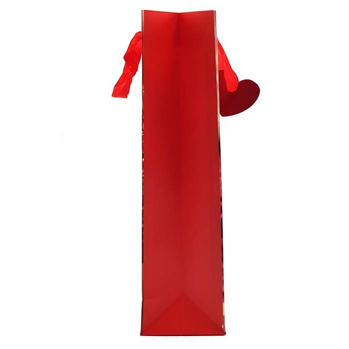 Bufftee Red Hearts & Bow Valentines Day Gift Bag - Large