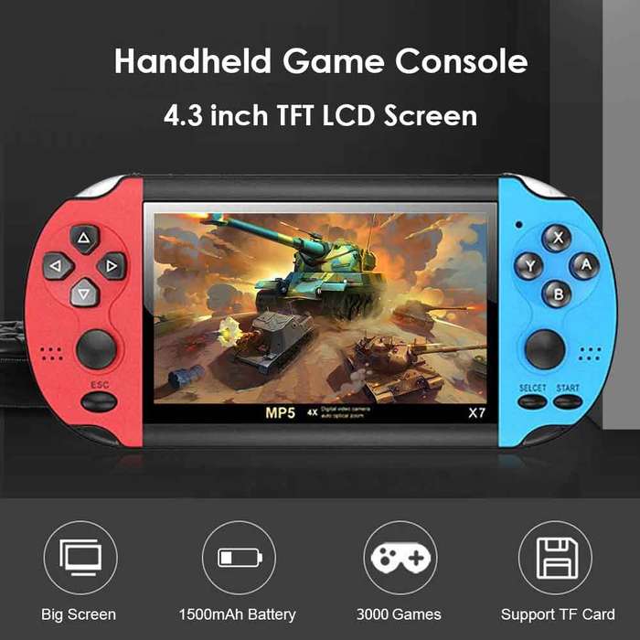 4.3inch Handheld MP5 X7 Retro Game Console-8GB