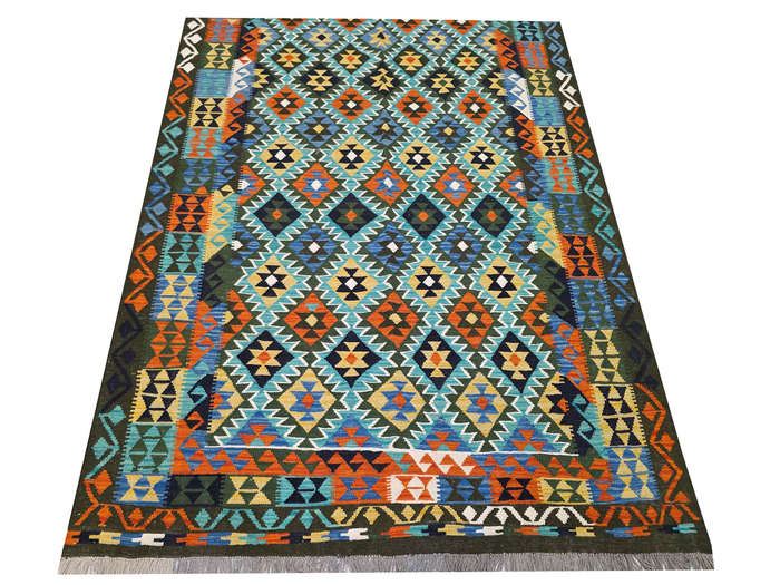 Stunning Afghan kilim rug 305 x 203 cm
