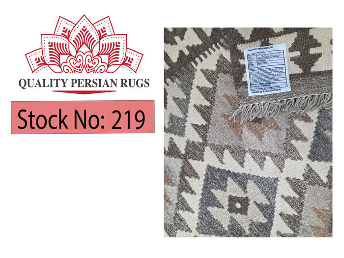 Stunning Handwoven woolen Natural Kilim 295 x 198 cm