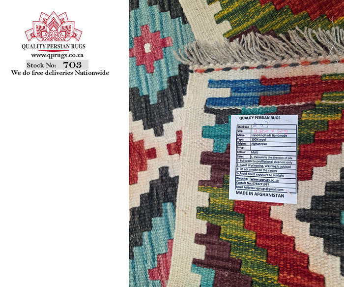 Gorgeous Afghan Woolen Choubi Kilim Runner 286 x 82 CM