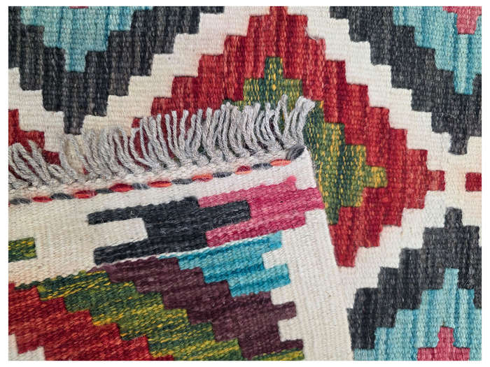 Gorgeous Afghan Woolen Choubi Kilim Runner 286 x 82 CM