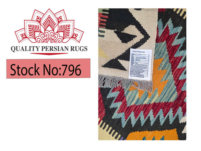 Fine Handwoven Afghan kilim 490 x 82  cm