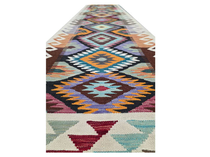 Fine Handwoven Afghan kilim 490 x 82  cm