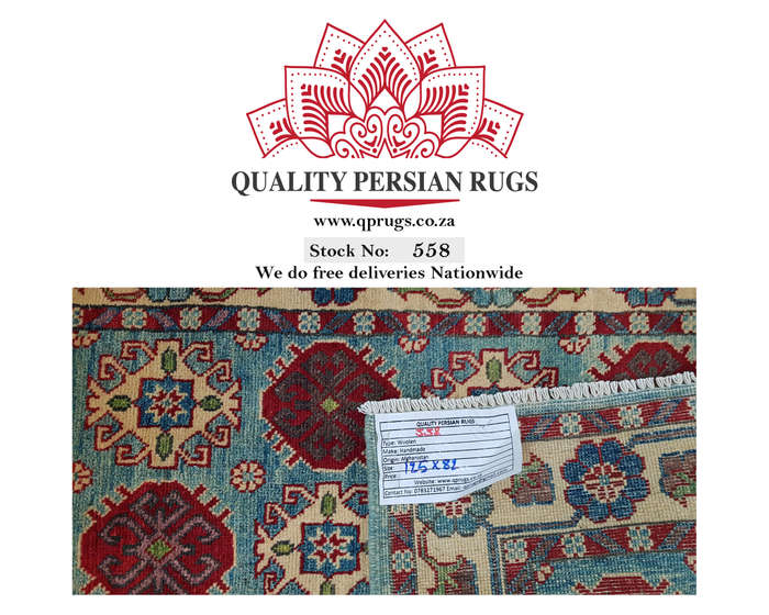 Beautiful Afghan Kazaq Carpet 125 x 82 cm