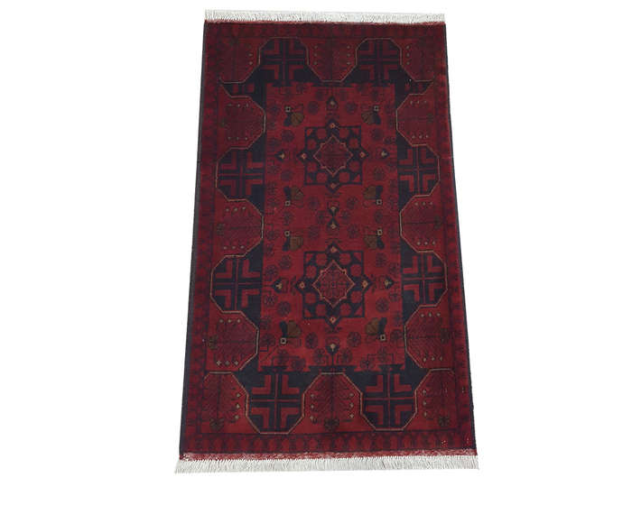 Gorgeous Afghan Turkman carpet 124 x 77cm