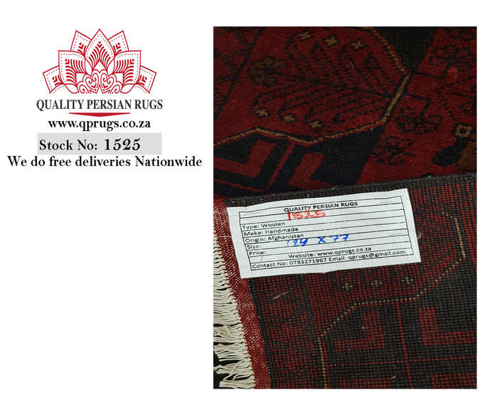Gorgeous Afghan Turkman carpet 124 x 77cm