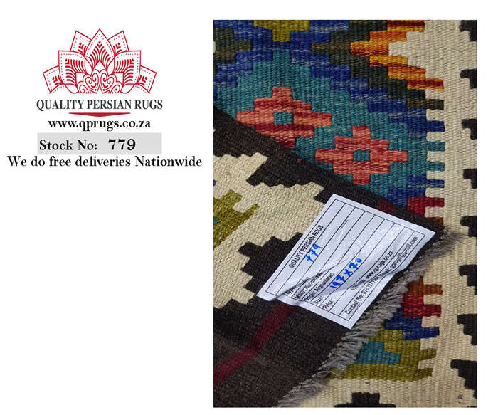 Fine Afghan Handmade Maimana kilim 197 x 70 cm