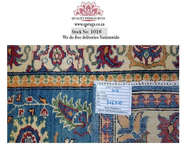 Fine Afghan Ariana Carpet 306 x 91cm