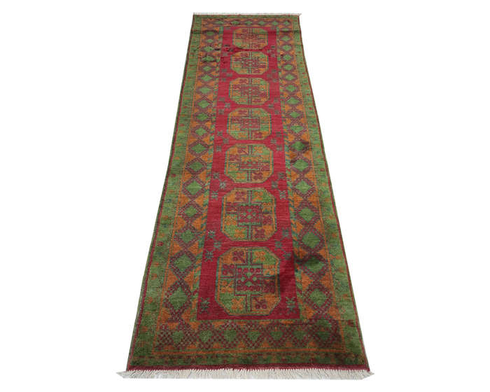 Beautiful Afghan Kunduz Carpet 283 x 78cm