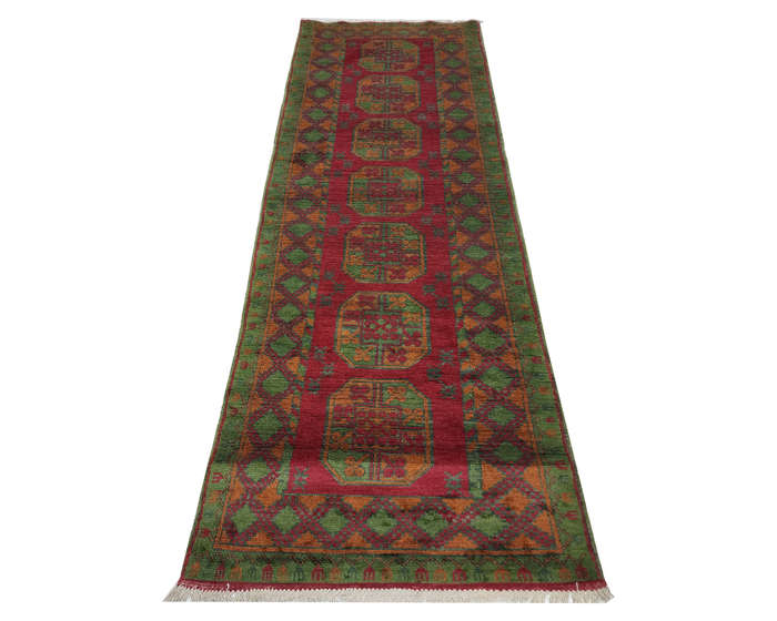 Beautiful Afghan Kunduz Carpet 283 x 78cm