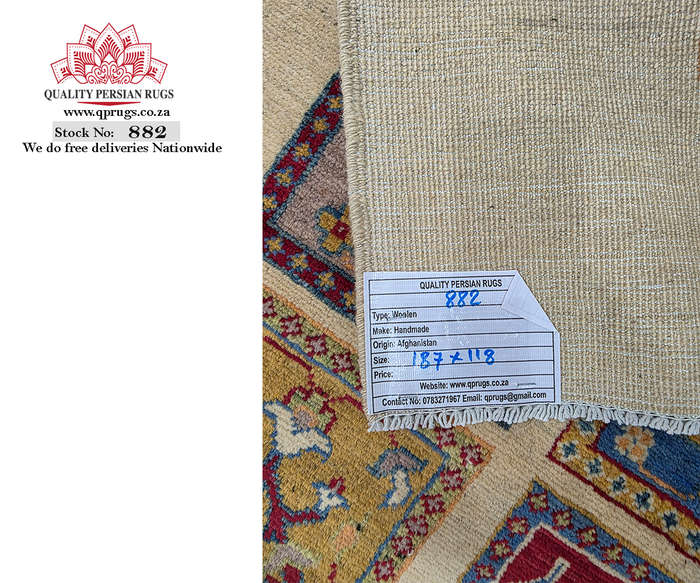Fine Afghan Handmade Ariana Carpet 187 x 118 cm