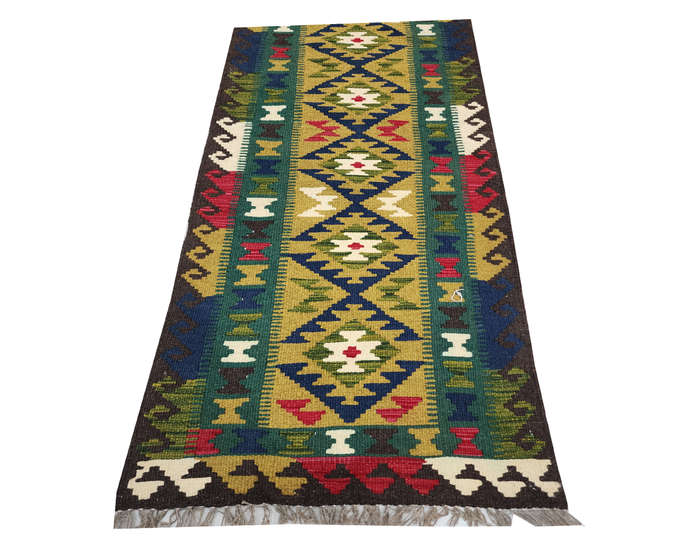 Beautiful Afghan Maimana kilim 205 x 63cm