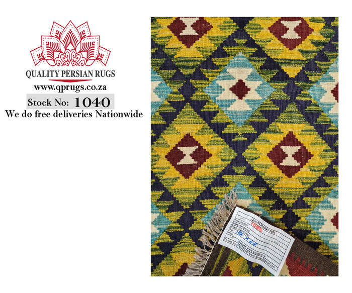 Beautiful Afghan Maimana kilim 197 x 65 cm