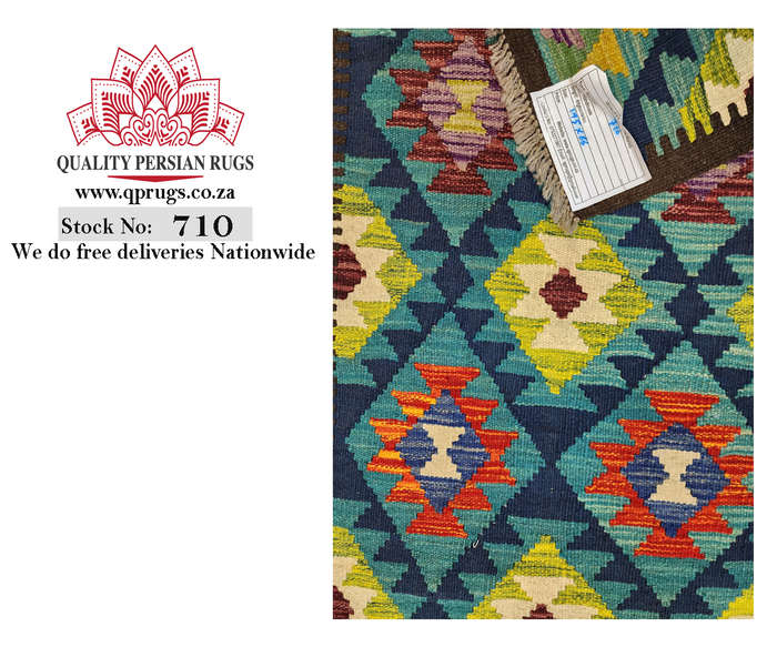 Stunning Handmade Maimana kilim 195 x 66 cm