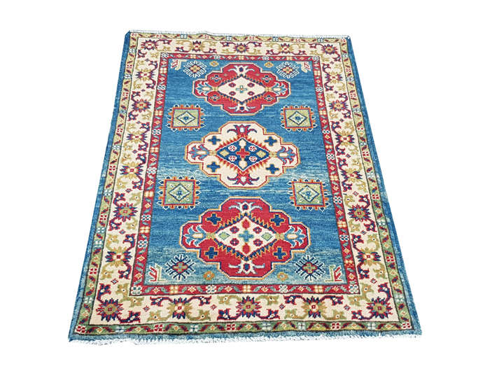 Gorgeous Afghan Handmade Kazaq Carpet 124 x 80cm