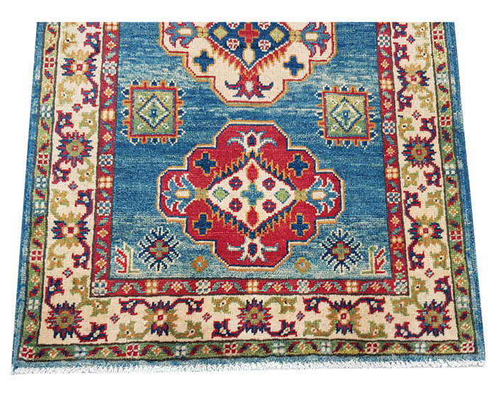 Gorgeous Afghan Handmade Kazaq Carpet 124 x 80cm