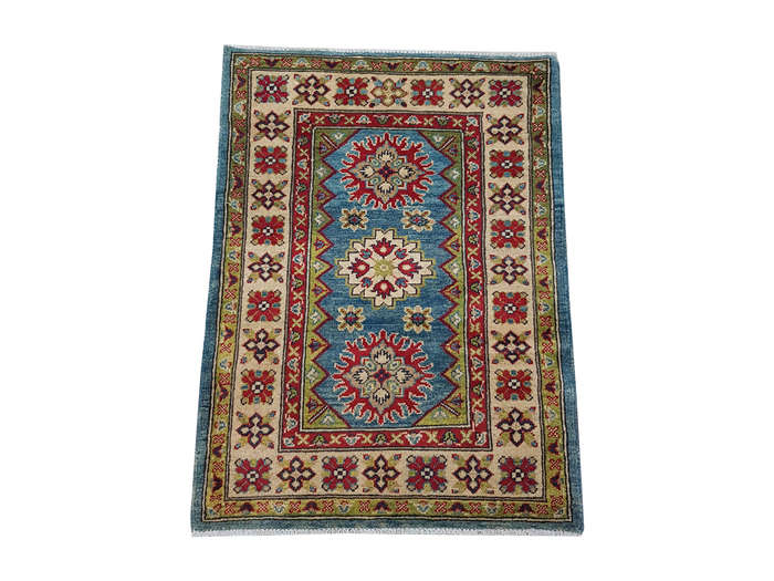 Fine Afghan Handmade Kazaq Carpet 124 x 85 cm