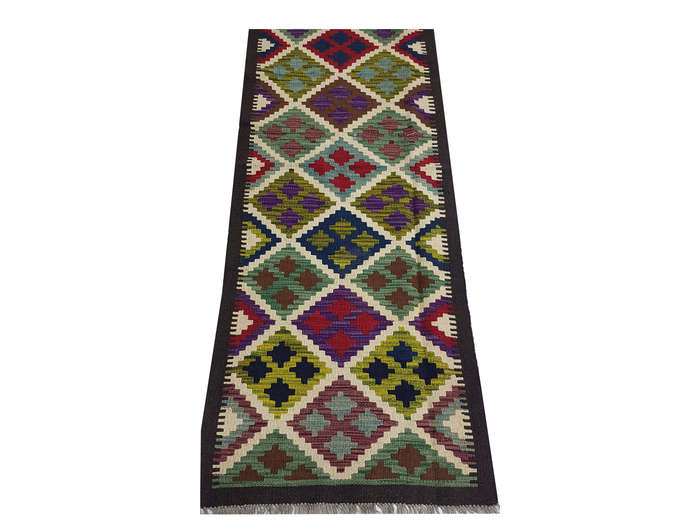 Beautiful Afghan Maimana kilim 204 x 62 CM