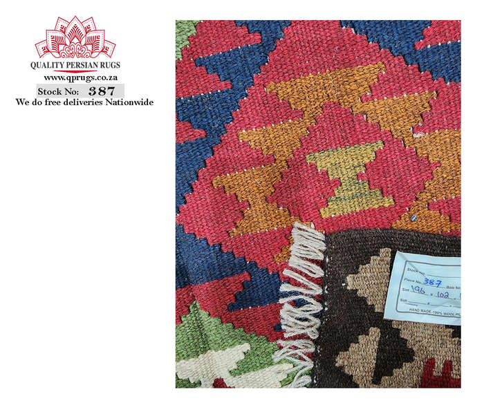 Gorgeous Afghan Maimana kilim 196 x 102 CM