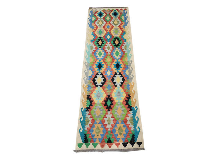 Stunning Afghan Choubi kilim Runner 250 x 83 CM