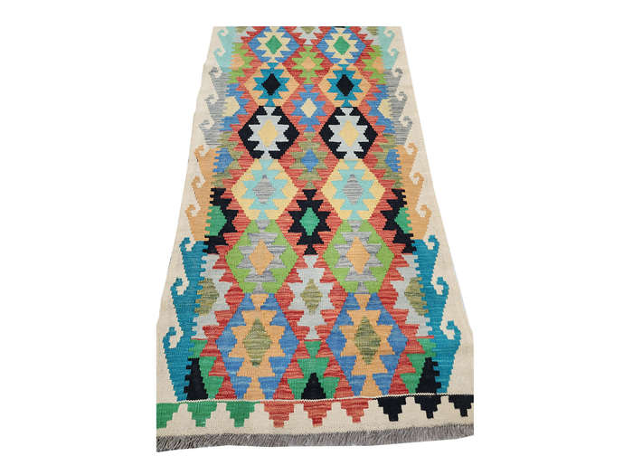 Stunning Afghan Choubi kilim Runner 250 x 83 CM