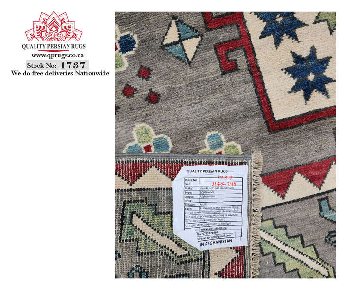 Fine Afghan Handmade Kazaq Carpet 317 X 245cm