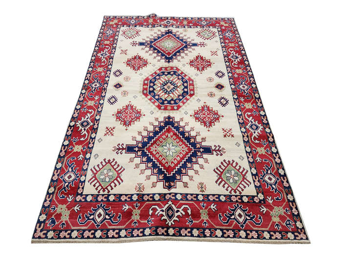 Fine Afghan Handmade Kazaq Carpet 298 x 204cm