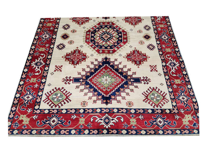 Fine Afghan Handmade Kazaq Carpet 298 x 204cm