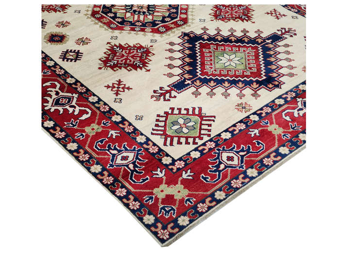 Fine Afghan Handmade Kazaq Carpet 298 x 204cm