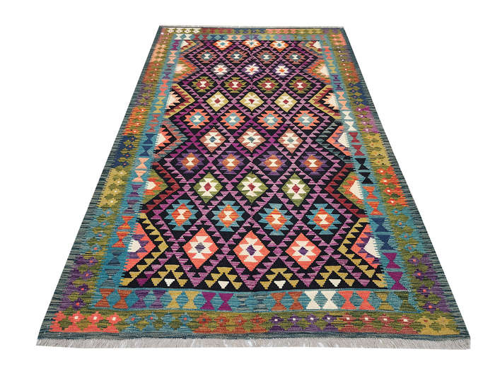 Stunning Afghan Maimana Reversible kilim 299 x 199 cm