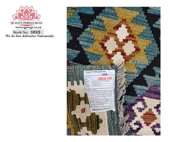 Stunning Afghan Maimana kilim 289 x 198 cm
